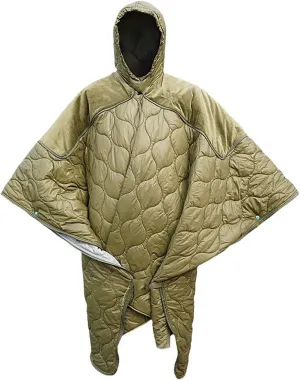 2024 Winter Blanket Poncho, Warm Wearable Hooded Poncho Sleeping Bags, Ultralight Water-Resisitant Coat Cloak Camping Blanket, for Outdoor Use