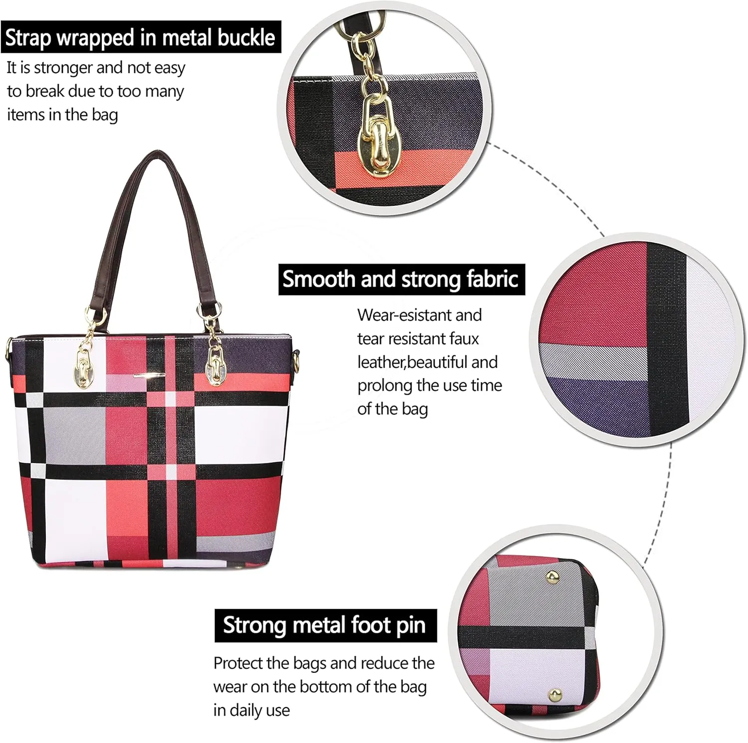 2E-youth Designer Purses and Handbags for Women Satchel Shoulder Bag Tote Top Handle Bag