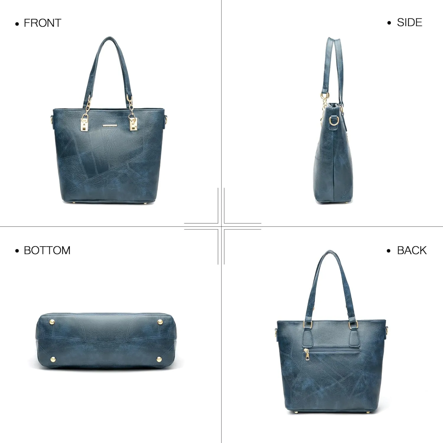 2E-youth Designer Purses and Handbags for Women Satchel Shoulder Bag Tote Top Handle Bag