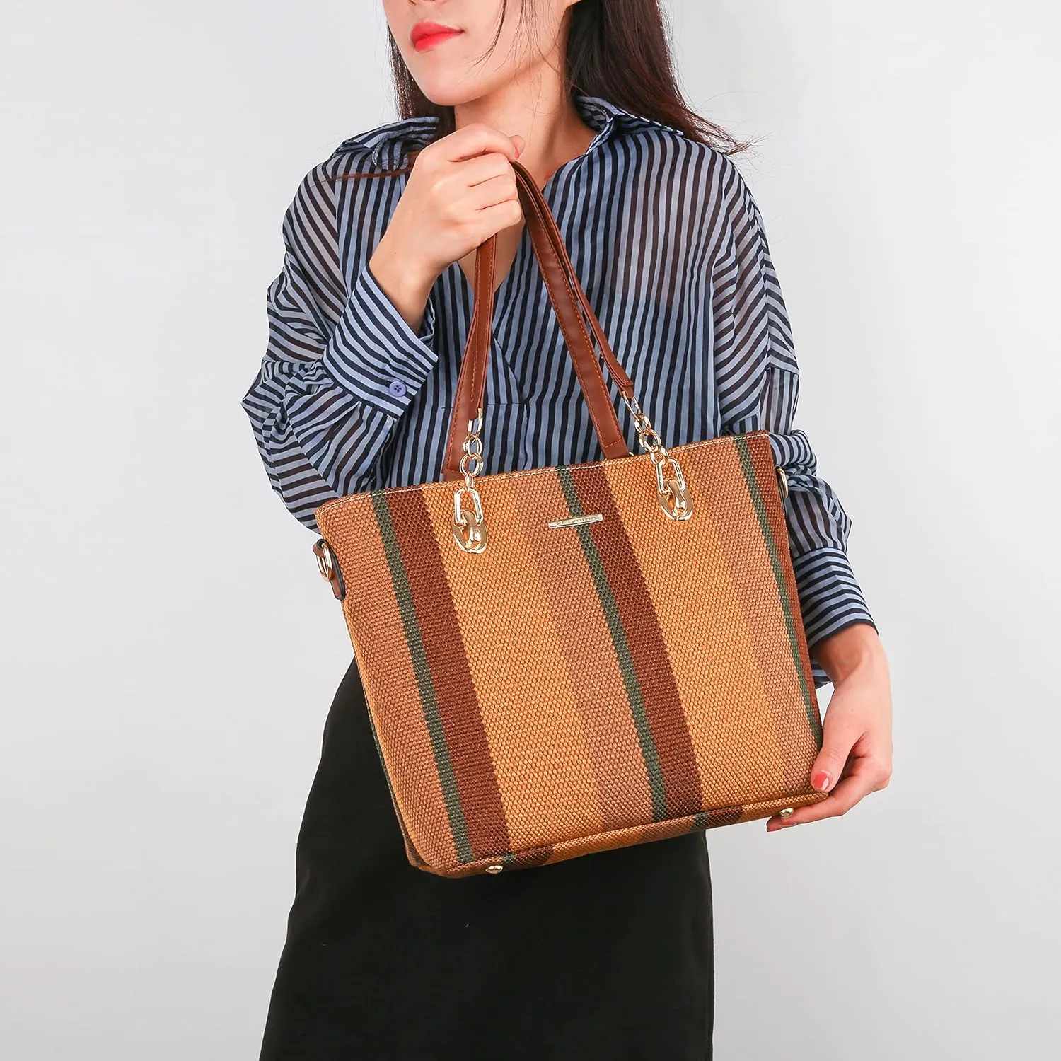 2E-youth Designer Purses and Handbags for Women Satchel Shoulder Bag Tote Top Handle Bag