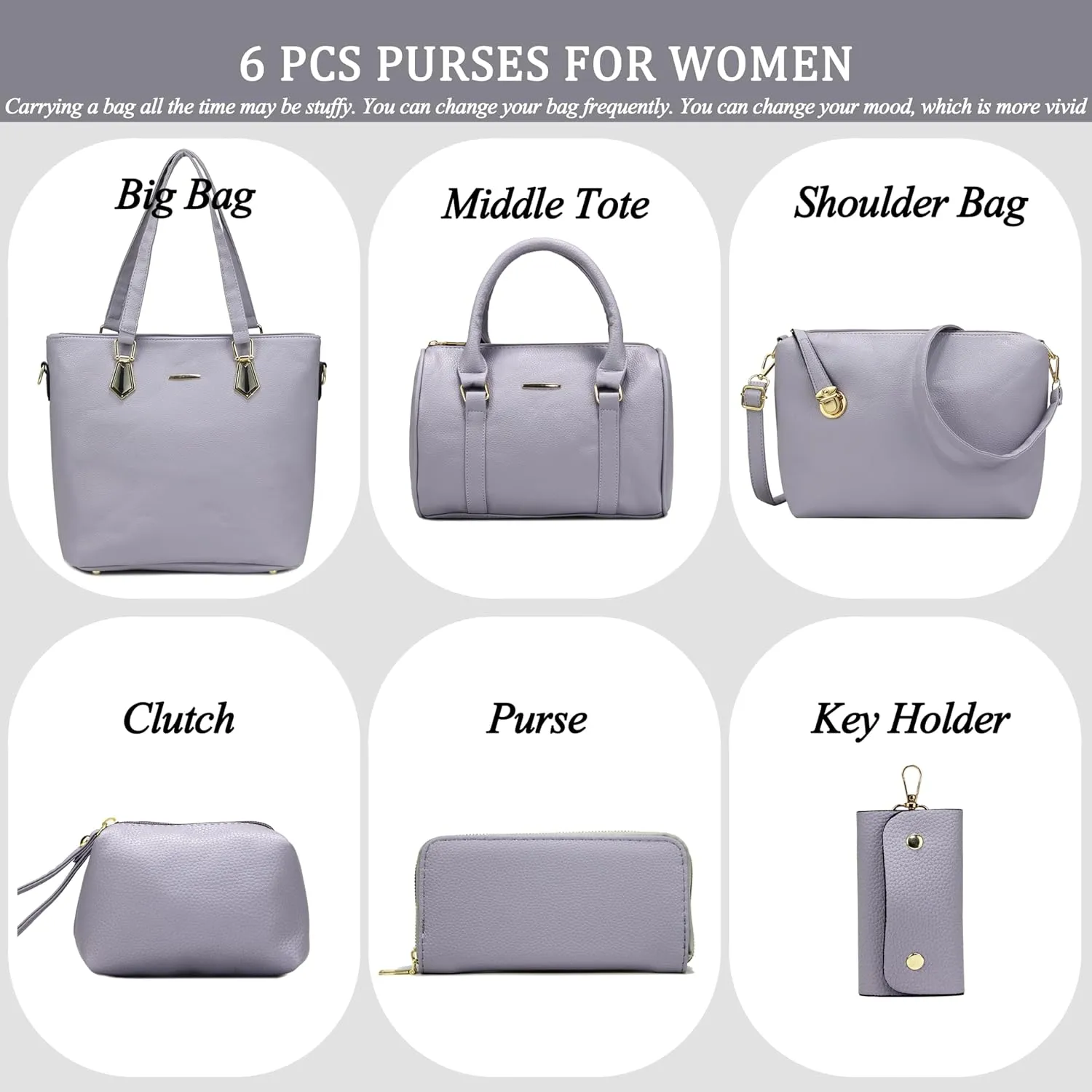 2E-youth Designer Purses and Handbags for Women Satchel Shoulder Bag Tote Top Handle Bag
