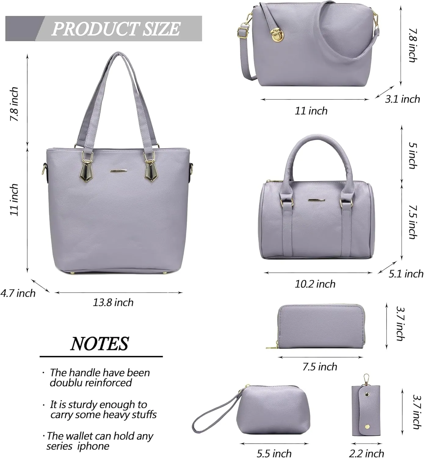 2E-youth Designer Purses and Handbags for Women Satchel Shoulder Bag Tote Top Handle Bag