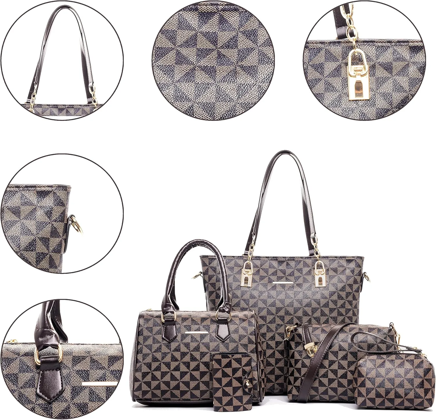 2E-youth Designer Purses and Handbags for Women Satchel Shoulder Bag Tote Top Handle Bag