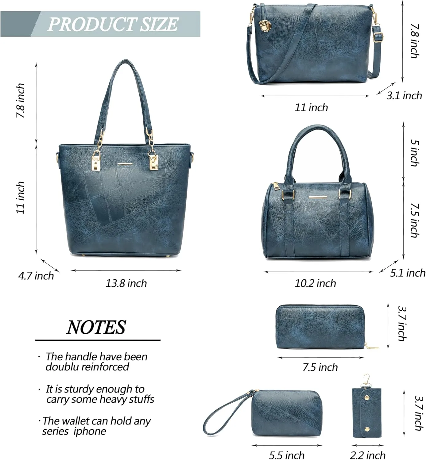 2E-youth Designer Purses and Handbags for Women Satchel Shoulder Bag Tote Top Handle Bag