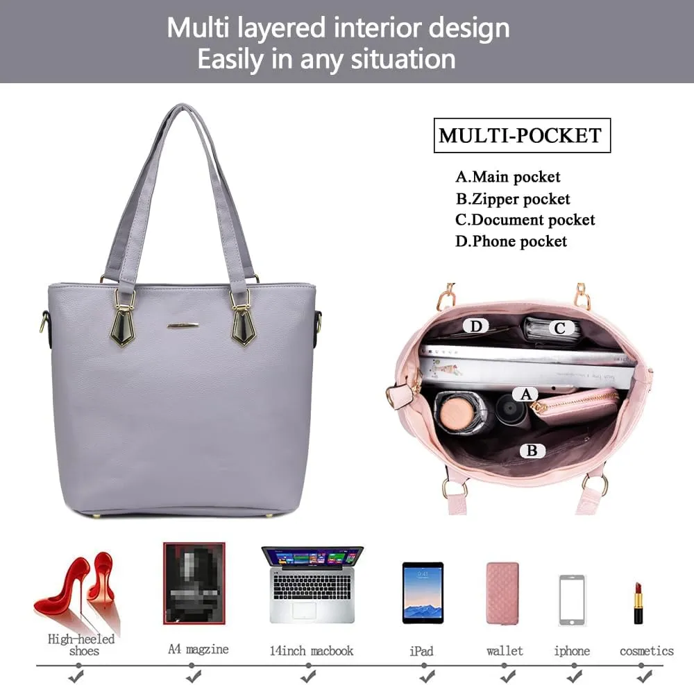 2E-youth Designer Purses and Handbags for Women Satchel Shoulder Bag Tote Top Handle Bag