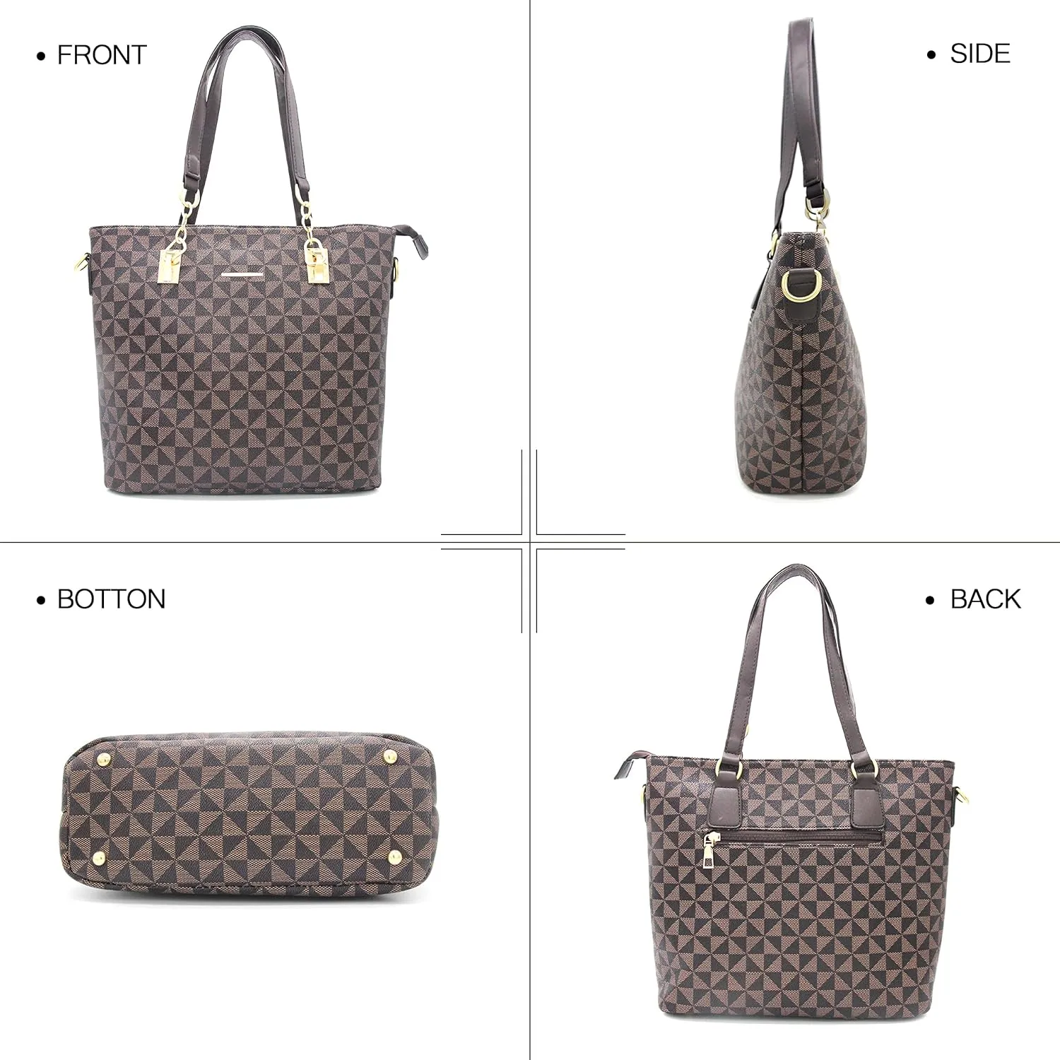 2E-youth Designer Purses and Handbags for Women Satchel Shoulder Bag Tote Top Handle Bag