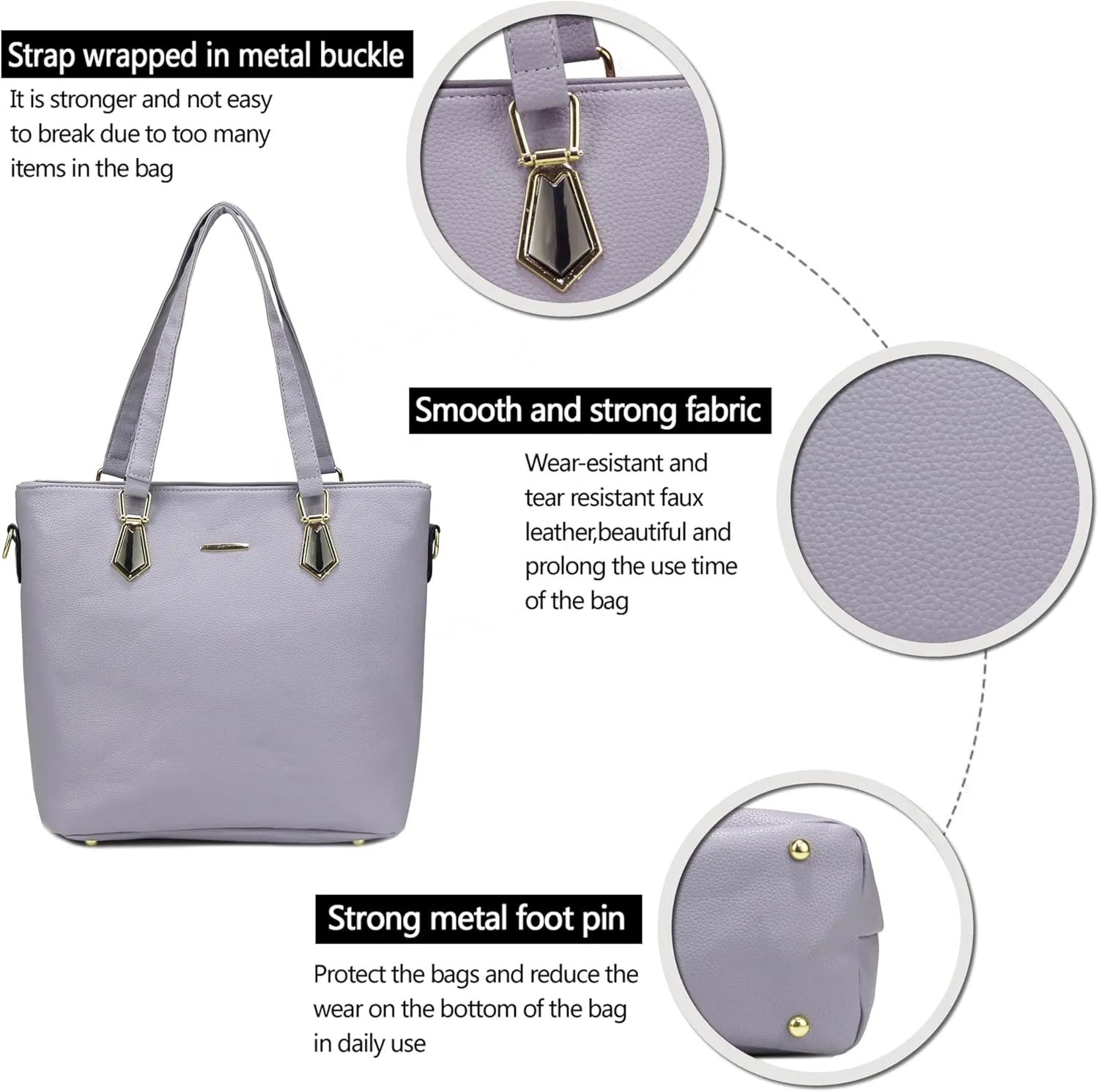2E-youth Designer Purses and Handbags for Women Satchel Shoulder Bag Tote Top Handle Bag