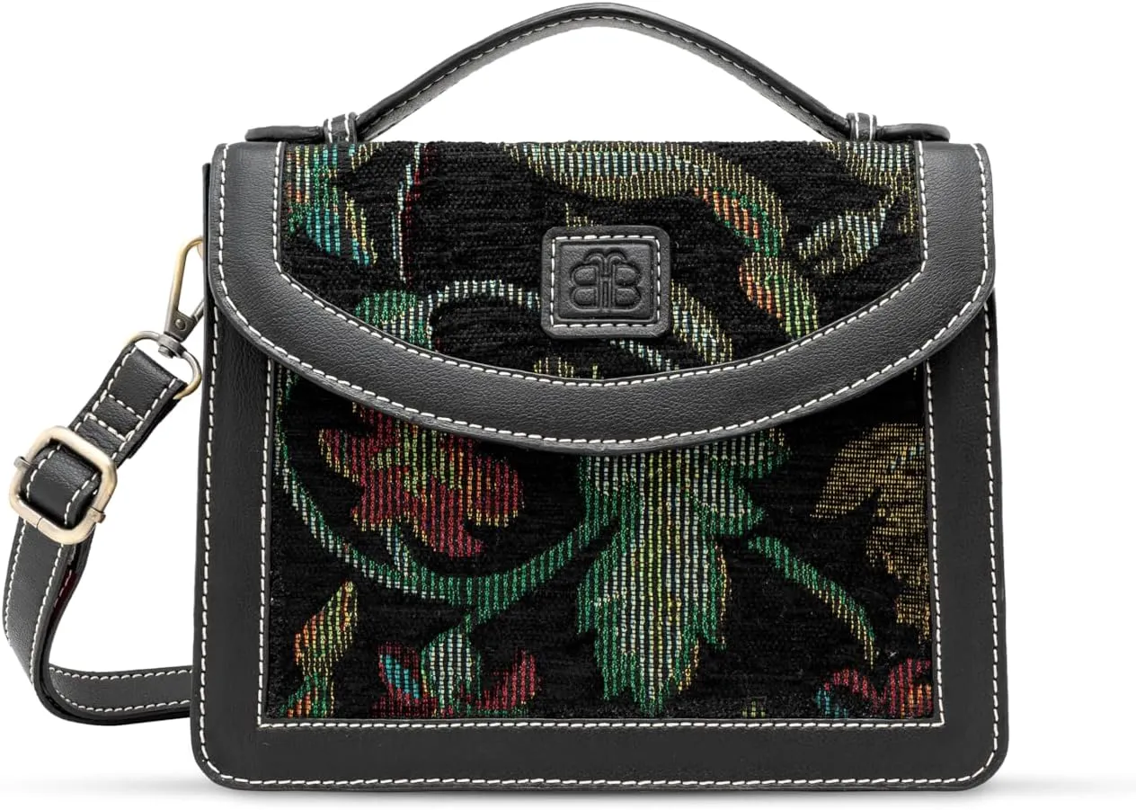 3B Tiggy Women’s Shoulder & Handbag - Handcrafted Rug Purse - Vegan Leather