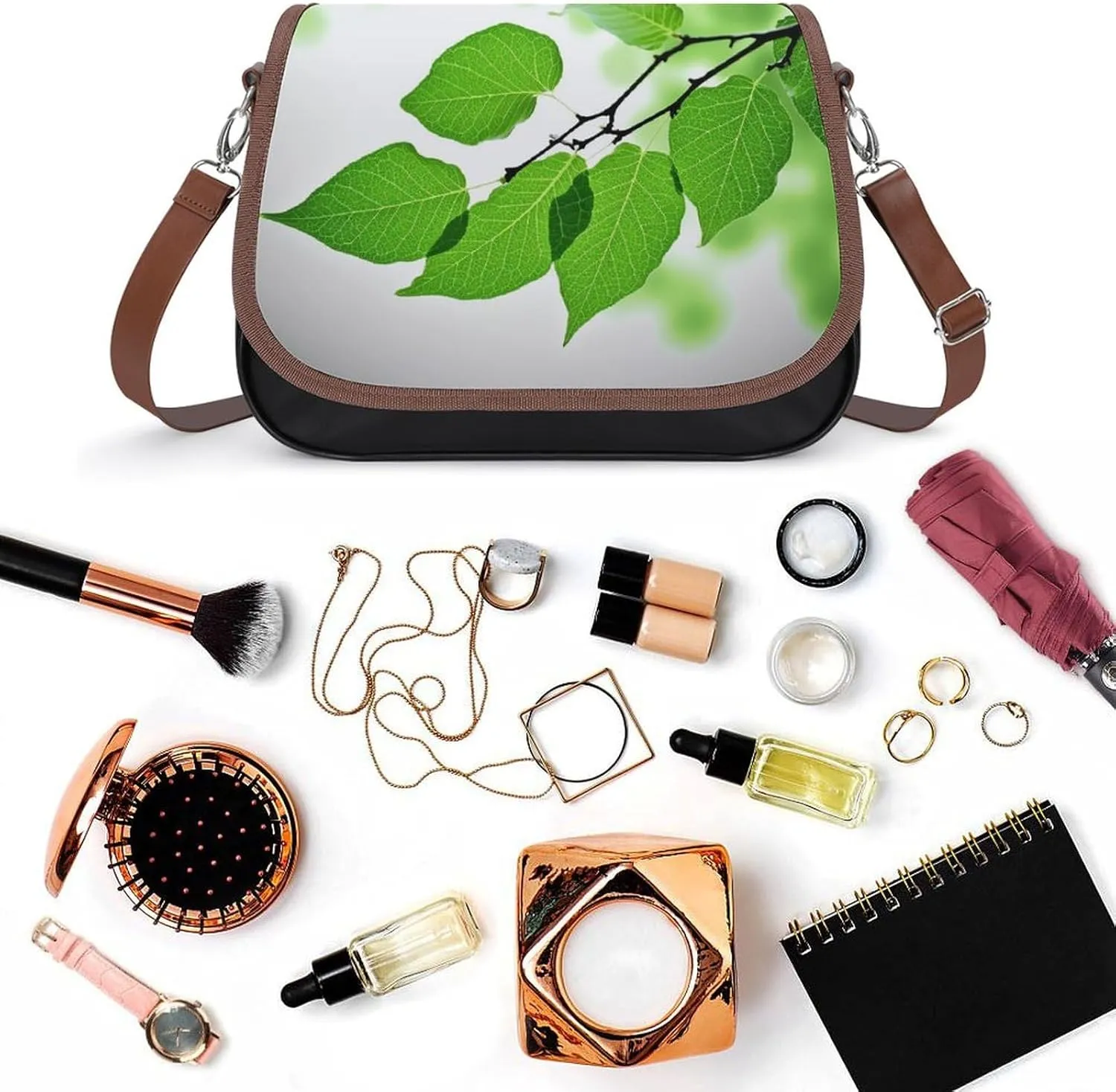 A Drink Crossbody Bags for Women,PU Leather Tote Bag for Women,Shoulder Bag Purse for Work Shopping Travel