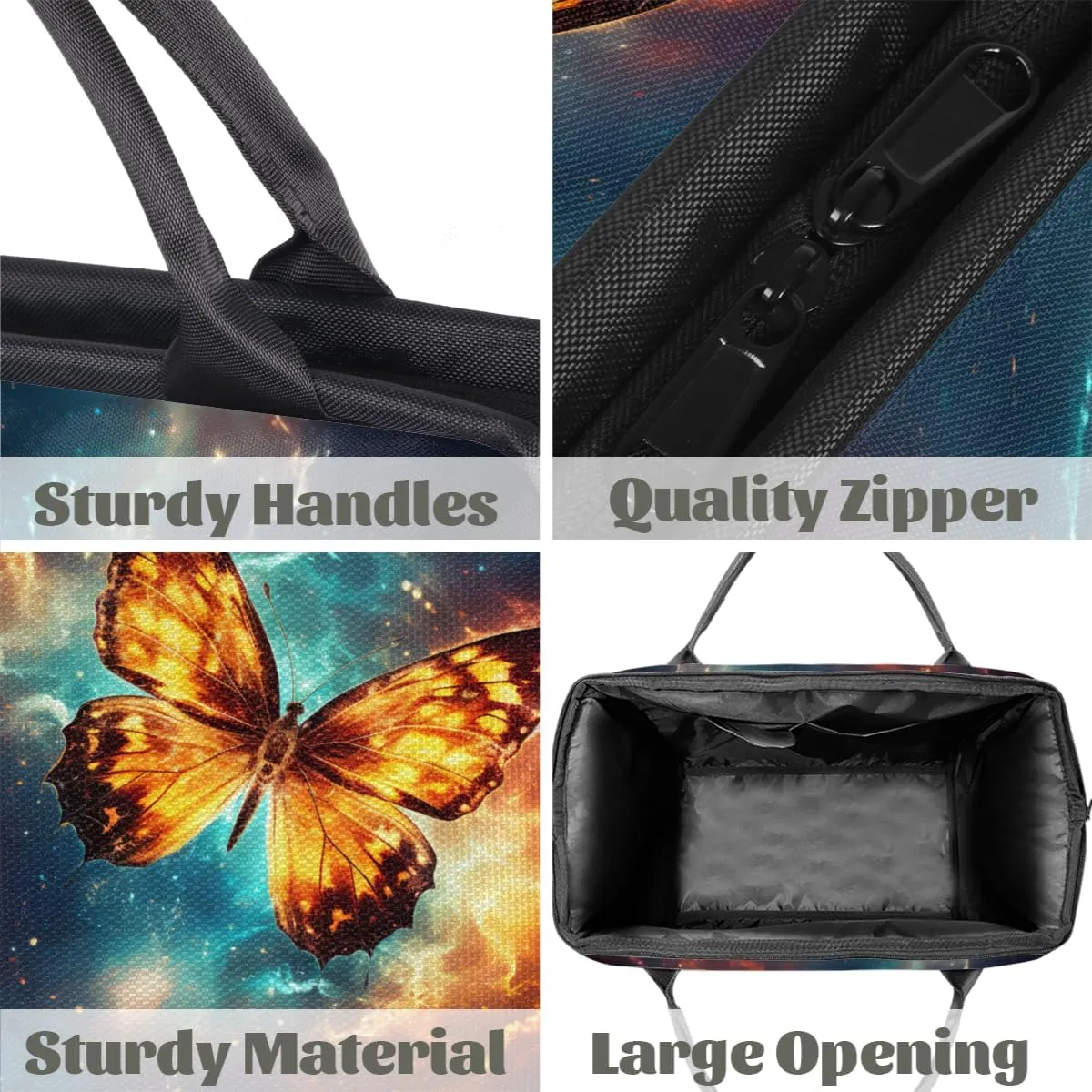 Abstract Color Animal Butterfly Weekender Overnight Bag for Women Waterproof Carry On Travel Duffle Bags with Pocket Lightweight Sports Gym Tote Bag Large Luggage Workout Personal Item Hospital Bags
