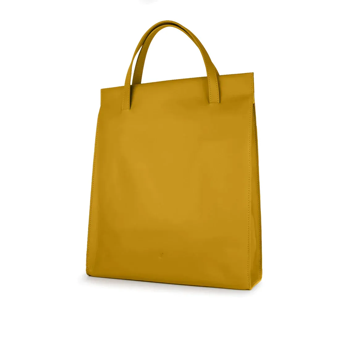 Adjustable Tote Bag in Rust Brown