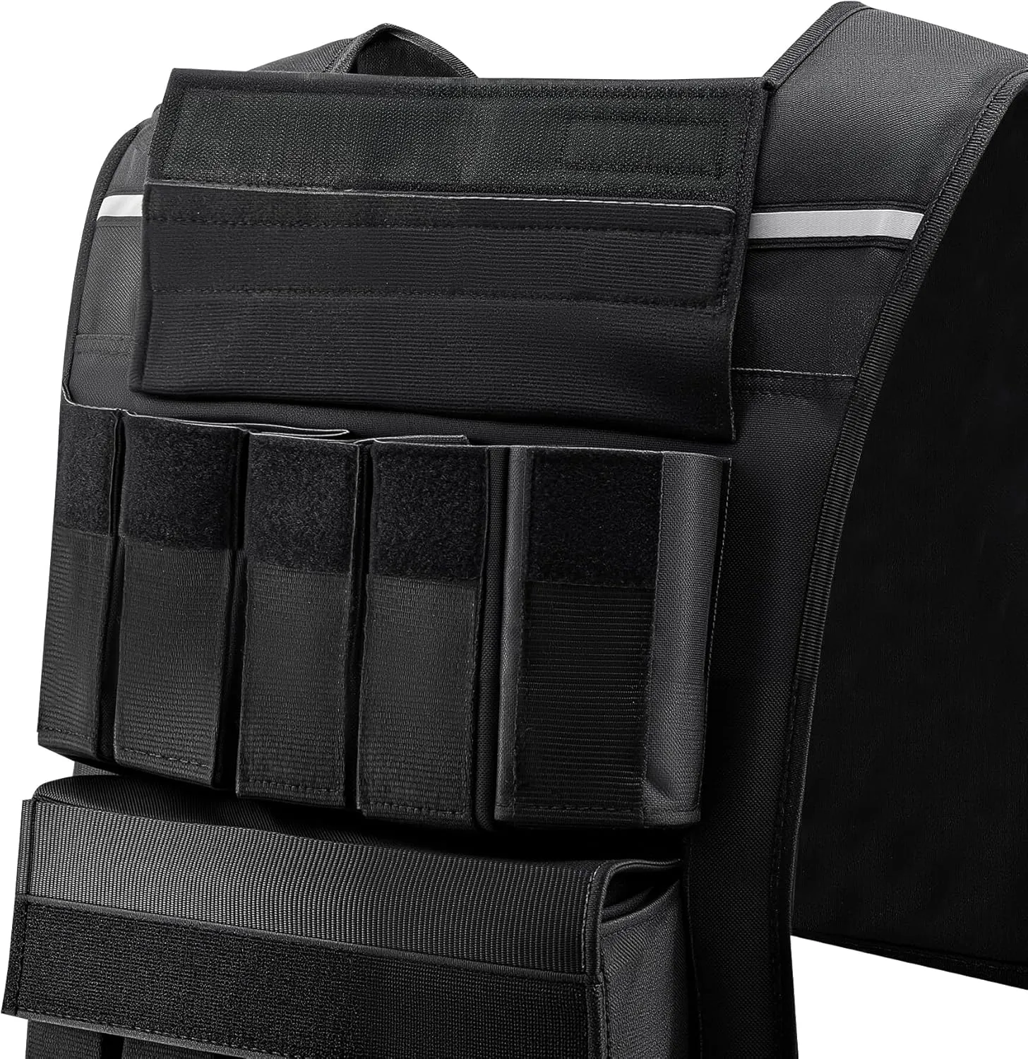 Adjustable Weighted Vest for Men Women, 20lb 30lb 45lb 60lb Weight Vest with 20 Removable Weights, Heavy Duty Running Vest with Reflective Strips for Walking Strength Training Calisthenics