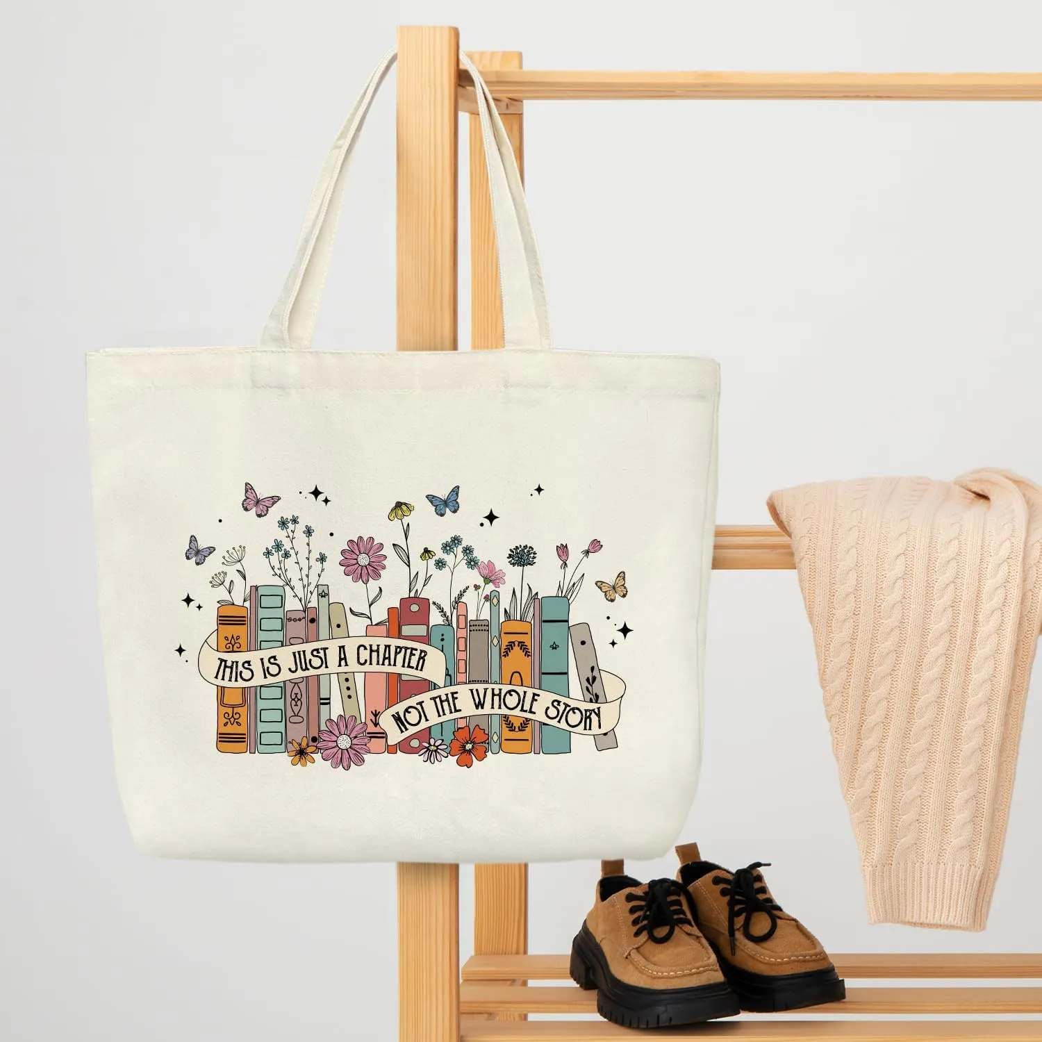 Aesthetic Canvas Tote Bag Cute Reusable Grocery Bags Shopping Tote Bag for Women