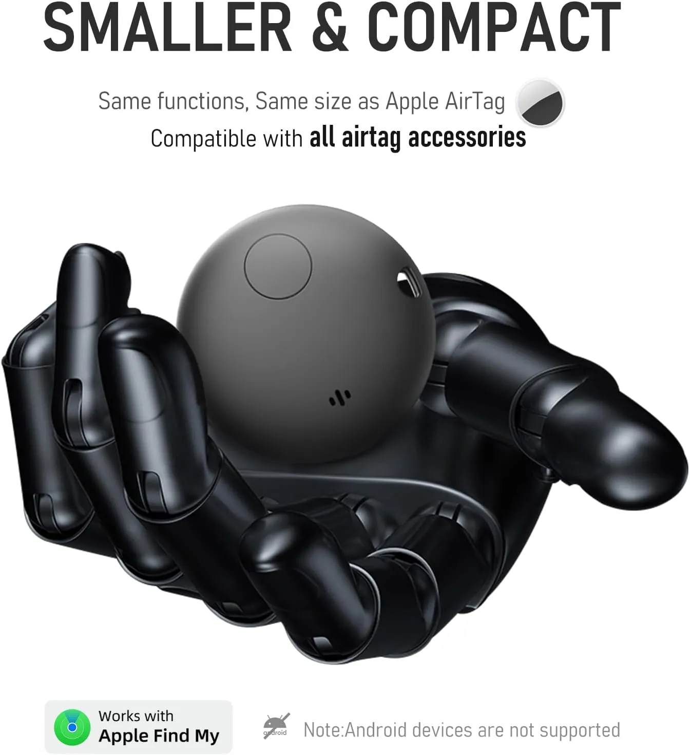 Airtag Alternative-2 Pack: Smart Bluetooth Tracker for Apple Find My No Monthly Fee, Item Finder for Keys, Luggage, Bags & Pets, Precision Tracking, IP68 Waterproof Design (iOS Only)