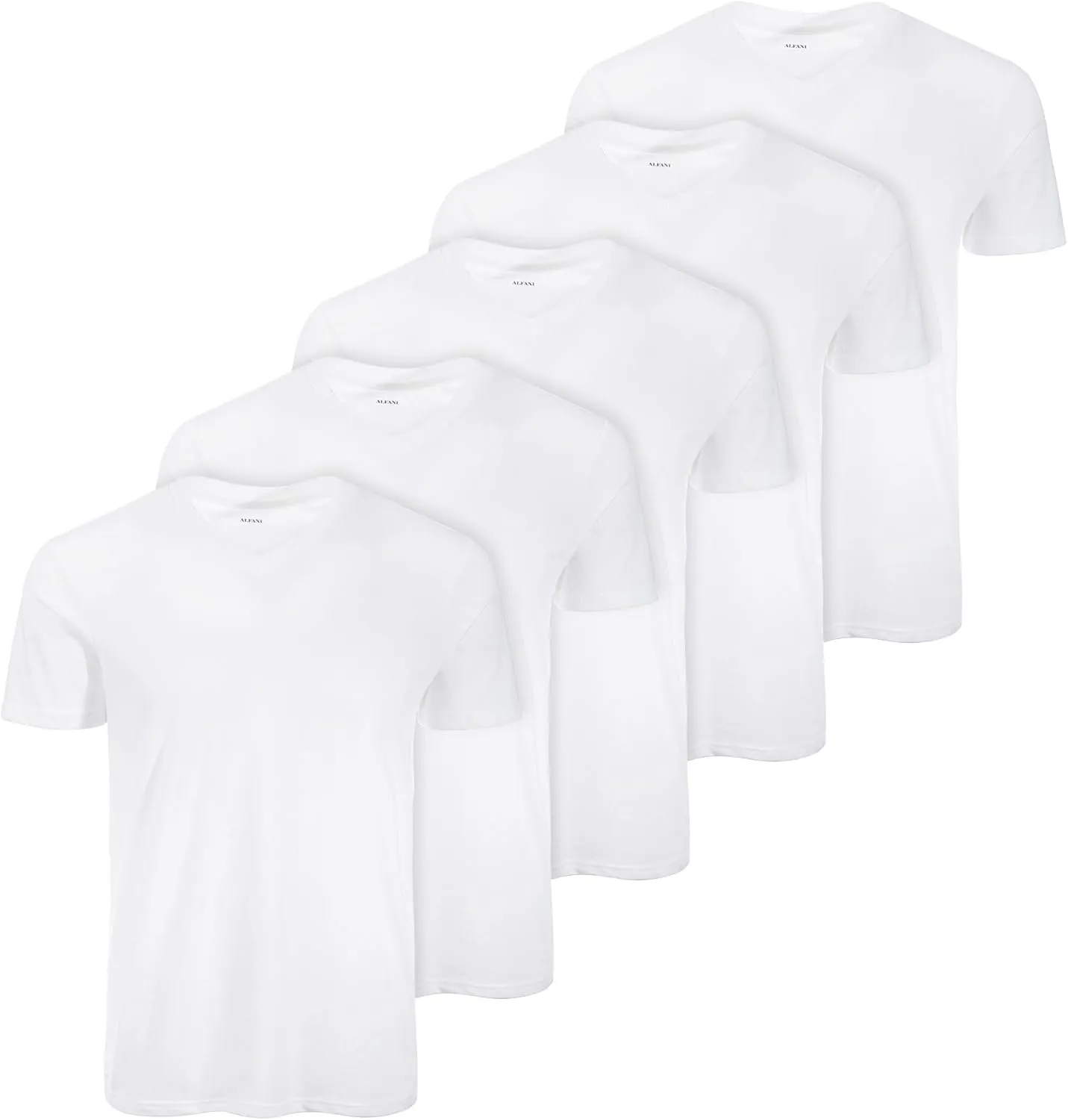 Alfani Mens 5PK V-Neck T-Shirt