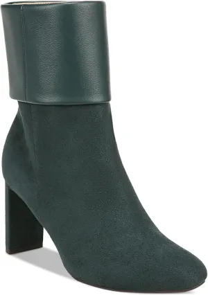 Alfani Womens Ajojo Faux Suede Mixed Media Booties