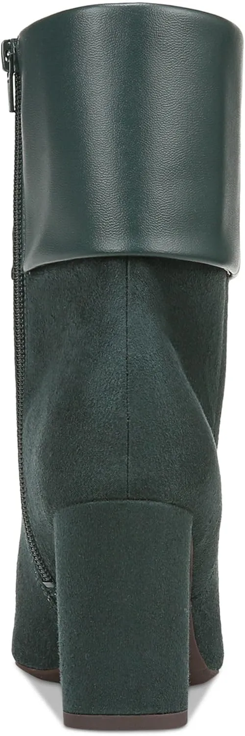Alfani Womens Ajojo Faux Suede Mixed Media Booties