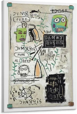 ALiOU Michel Basquiat Danny Rosen Michel Basquiat Poster Picture Print Wall Art Poster Painting Canvas Posters Artworks Room Aesthetic 20x30inch(50x75cm)