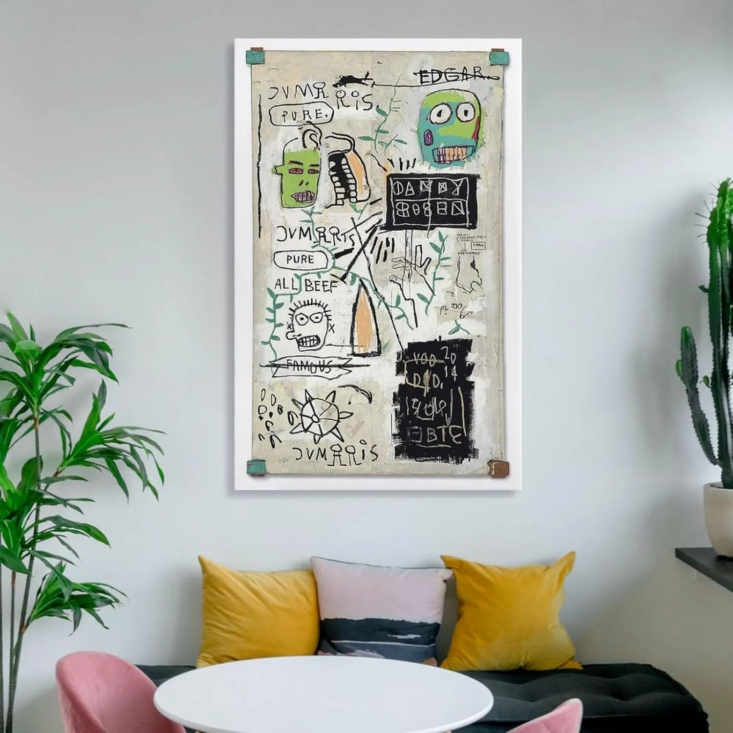 ALiOU Michel Basquiat Danny Rosen Michel Basquiat Poster Picture Print Wall Art Poster Painting Canvas Posters Artworks Room Aesthetic 20x30inch(50x75cm)