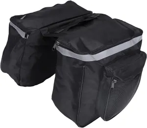 Alvinlite 25L Saddle Bags for, Waterproof Bike Rear Carrier Bag, Mountain Rack Rear Seat Tail Carrier Trunk Double Pannier Bag