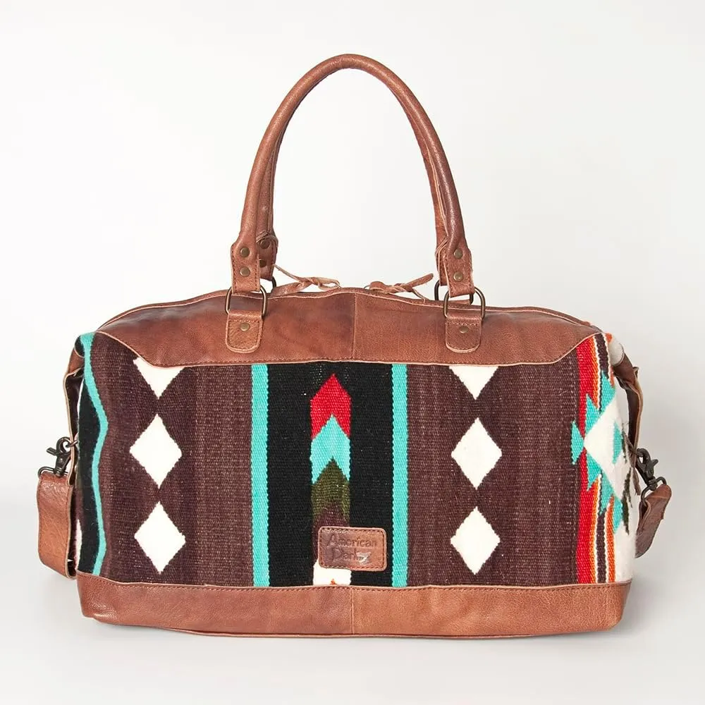 American Darling Duffel Saddle Blanket Genuine Leather Women Bag Western Handbag Purse