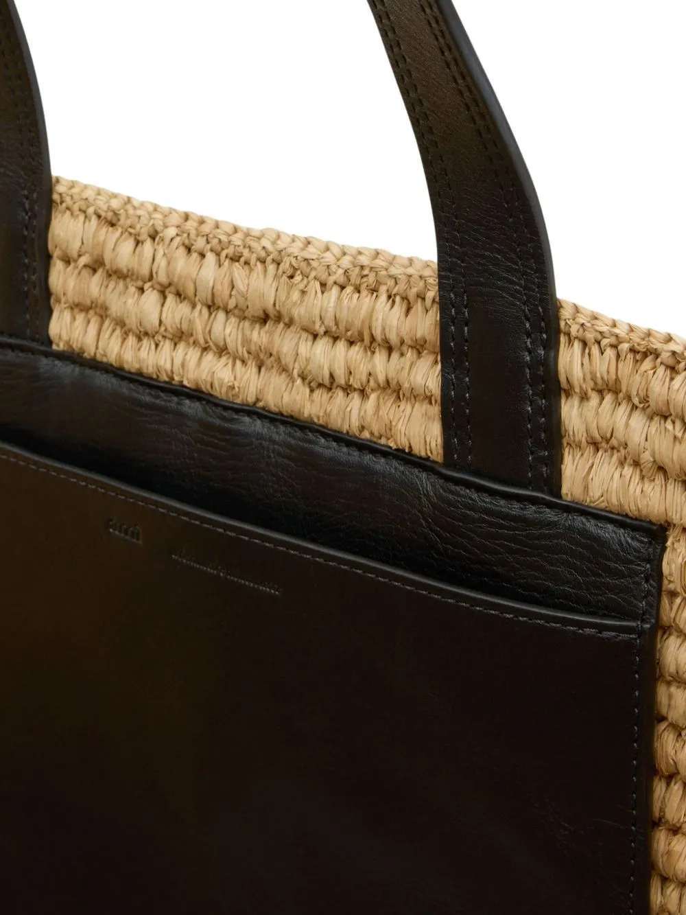 AMI PARIS Elegant Rafia Handbag