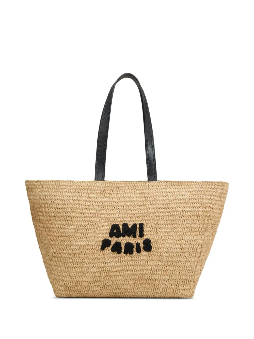 AMI PARIS Elegant Rafia Handbag