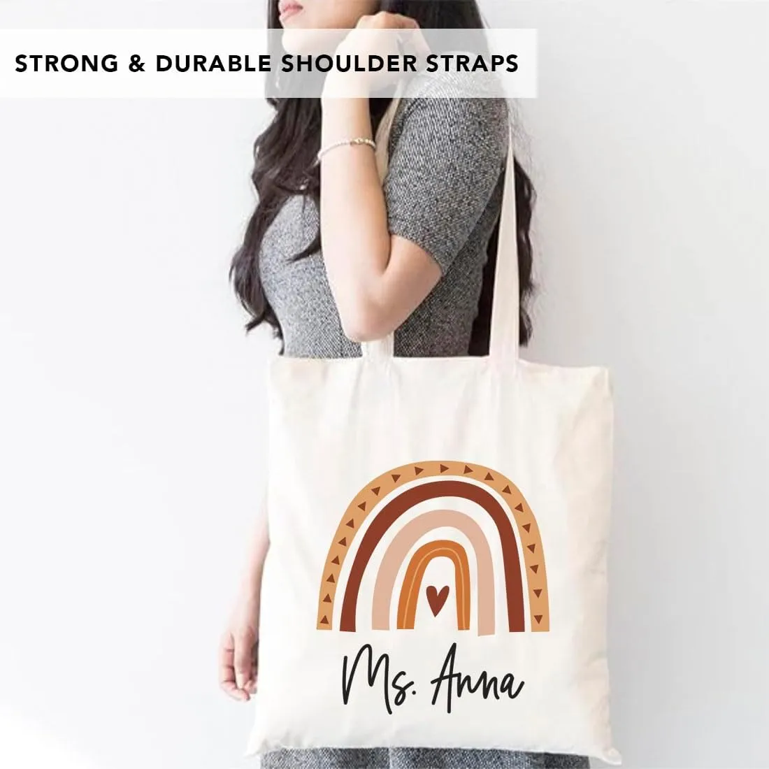 Andaz Press 15" x 15.75" Tote Bags - Best Teacher Gifts for Women