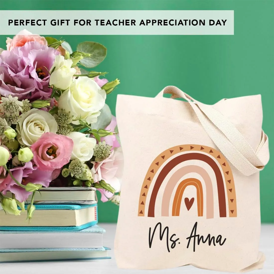 Andaz Press 15" x 15.75" Tote Bags - Best Teacher Gifts for Women