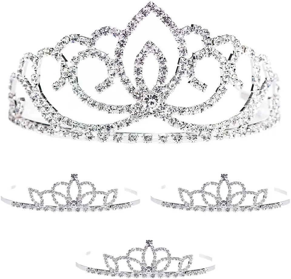 Anderson's Sasha Queen and Princess Tiara Sets, Women, Girls, Prom, Homecoming Coronation