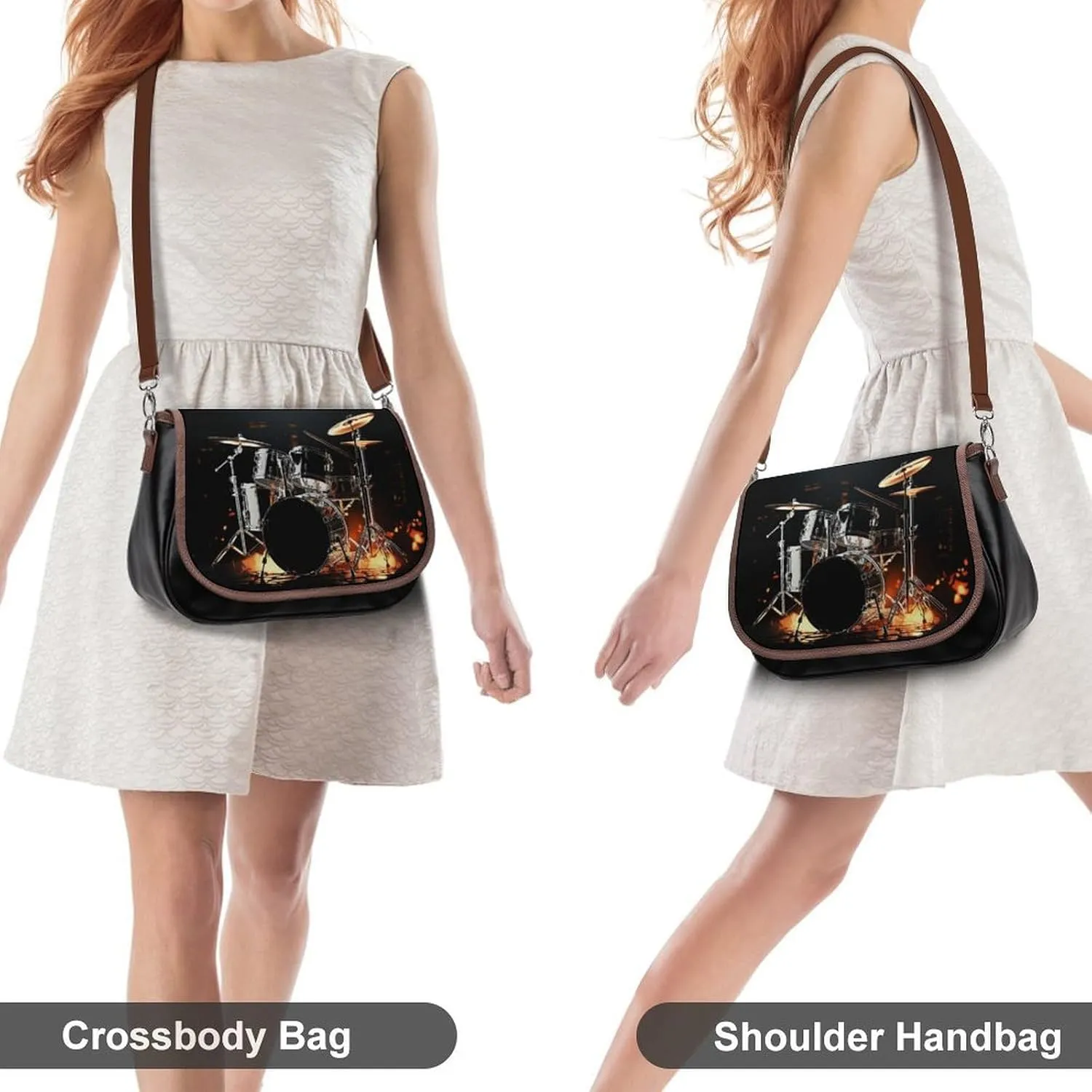 Animal Cartoon Elephant Crossbody Bags for Women,PU Leather Tote Bag for Women,Shoulder Bag Purse for Work Shopping Travel