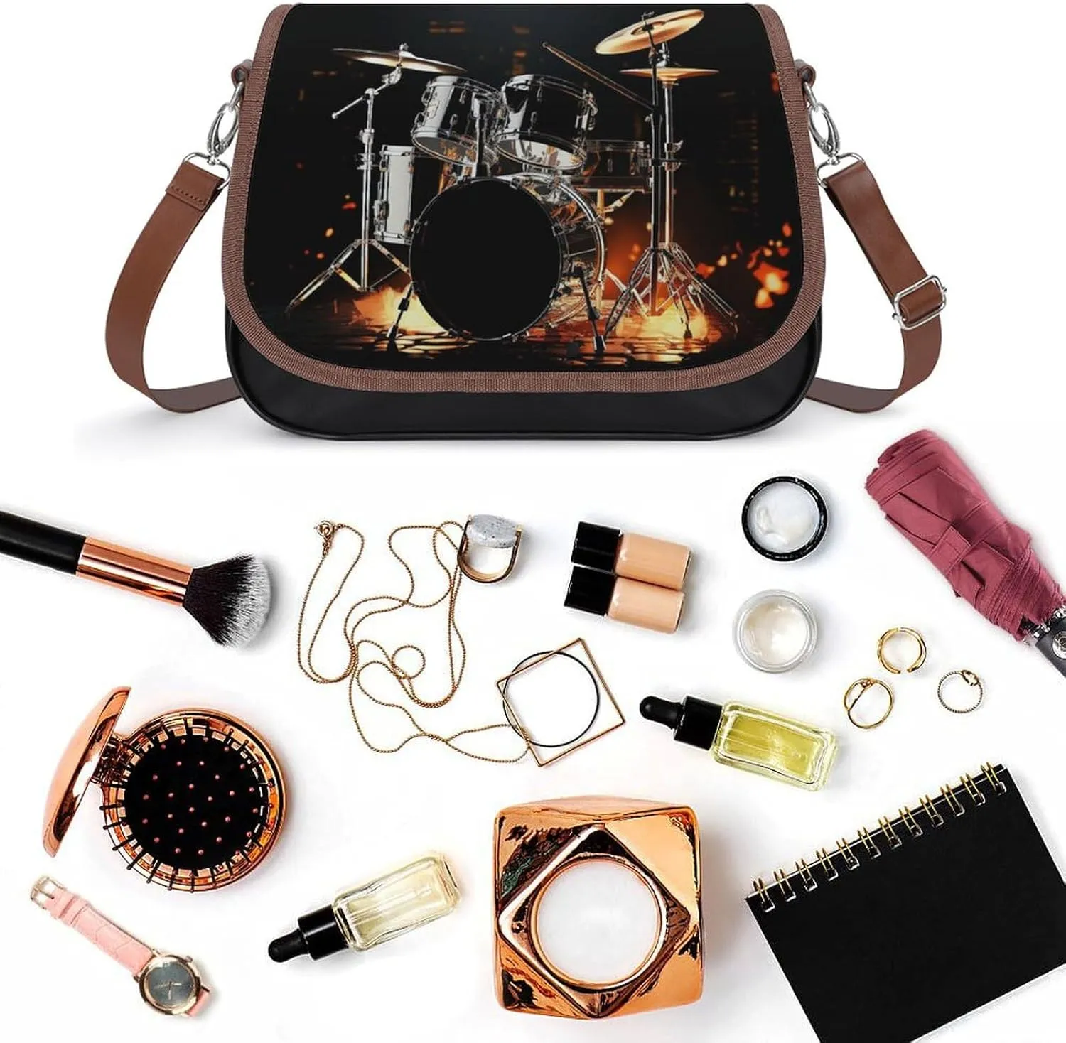 Animal Cartoon Elephant Crossbody Bags for Women,PU Leather Tote Bag for Women,Shoulder Bag Purse for Work Shopping Travel