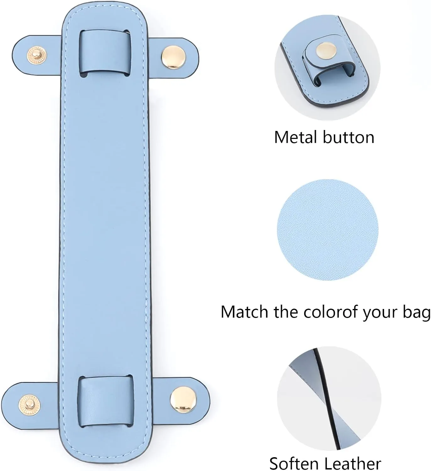 Anti-Skid and Reduced Leather Shoulder Strap pad for Shopping Bags,Tote Bags,Work Handbags and Other Women Accessories