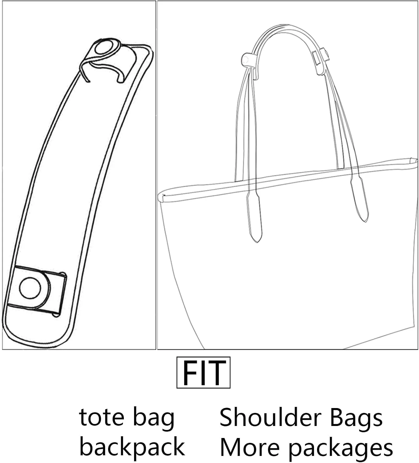 Anti-Skid and Reduced Leather Shoulder Strap pad for Shopping Bags,Tote Bags,Work Handbags and Other Women Accessories