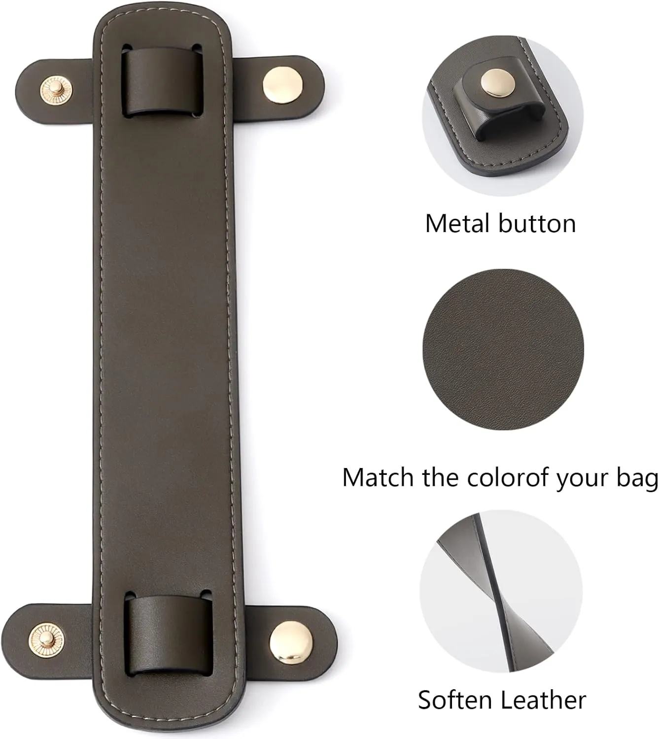 Anti-Skid and Reduced Leather Shoulder Strap pad for Shopping Bags,Tote Bags,Work Handbags and Other Women Accessories
