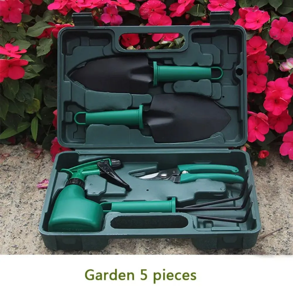 ANYHOUZ Gardening Tools Set 5PC Horticultural Planting Kit with Shovels and Potted Plant Accessories