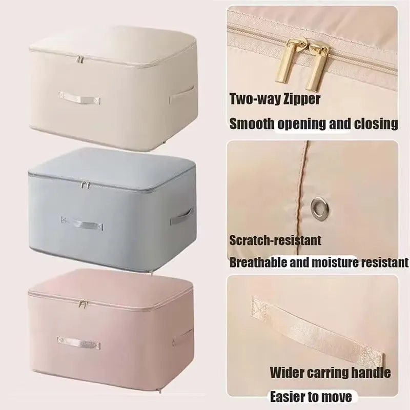 ANYHOUZ Storage Bag Apricot Durable Heavy Duty Packing Cubes For Beddings And Blankets