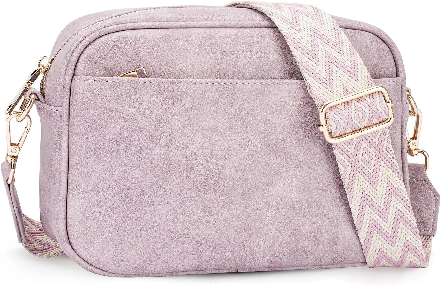 APHISON Quilted Crossbody Bags for Women Trendy,Vegan Leather Small Purses Shoulder Handbags with Adjustable Wide Strap