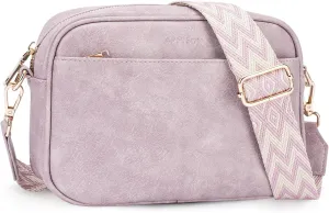 APHISON Quilted Crossbody Bags for Women Trendy,Vegan Leather Small Purses Shoulder Handbags with Adjustable Wide Strap