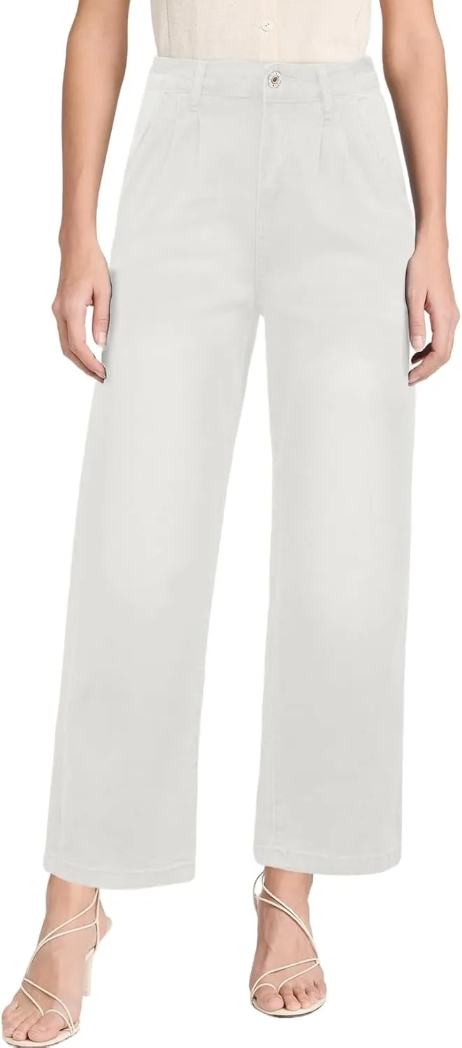 Astylish Women 2025 Wide Leg Jeans Cropped Jeans Stretchy High Waisted Baggy Loose Boyfriend Vintage Denim Pants