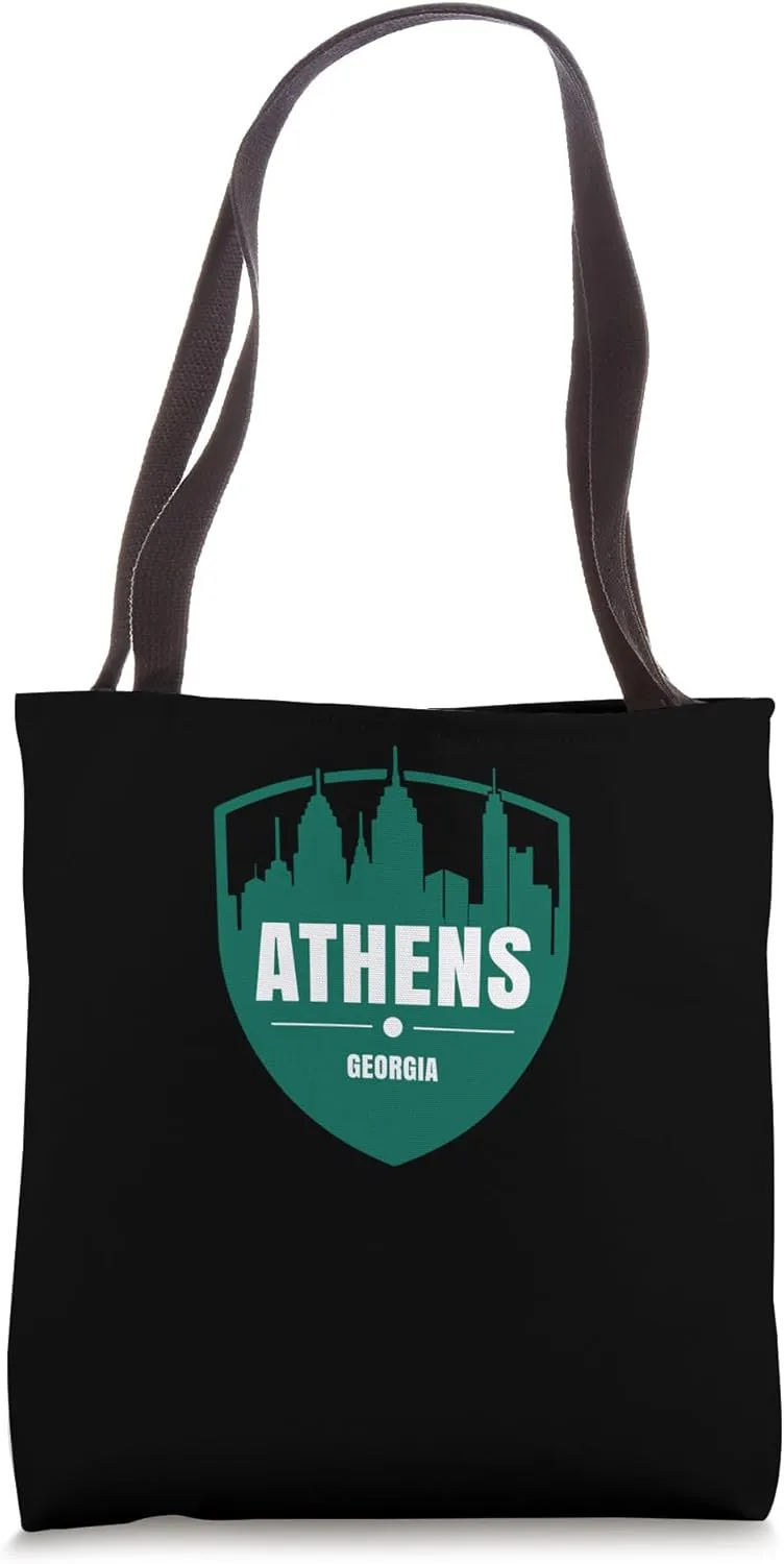 Athens Georgia GA US Cities Athenian Retro Vintage US States Tote Bag
