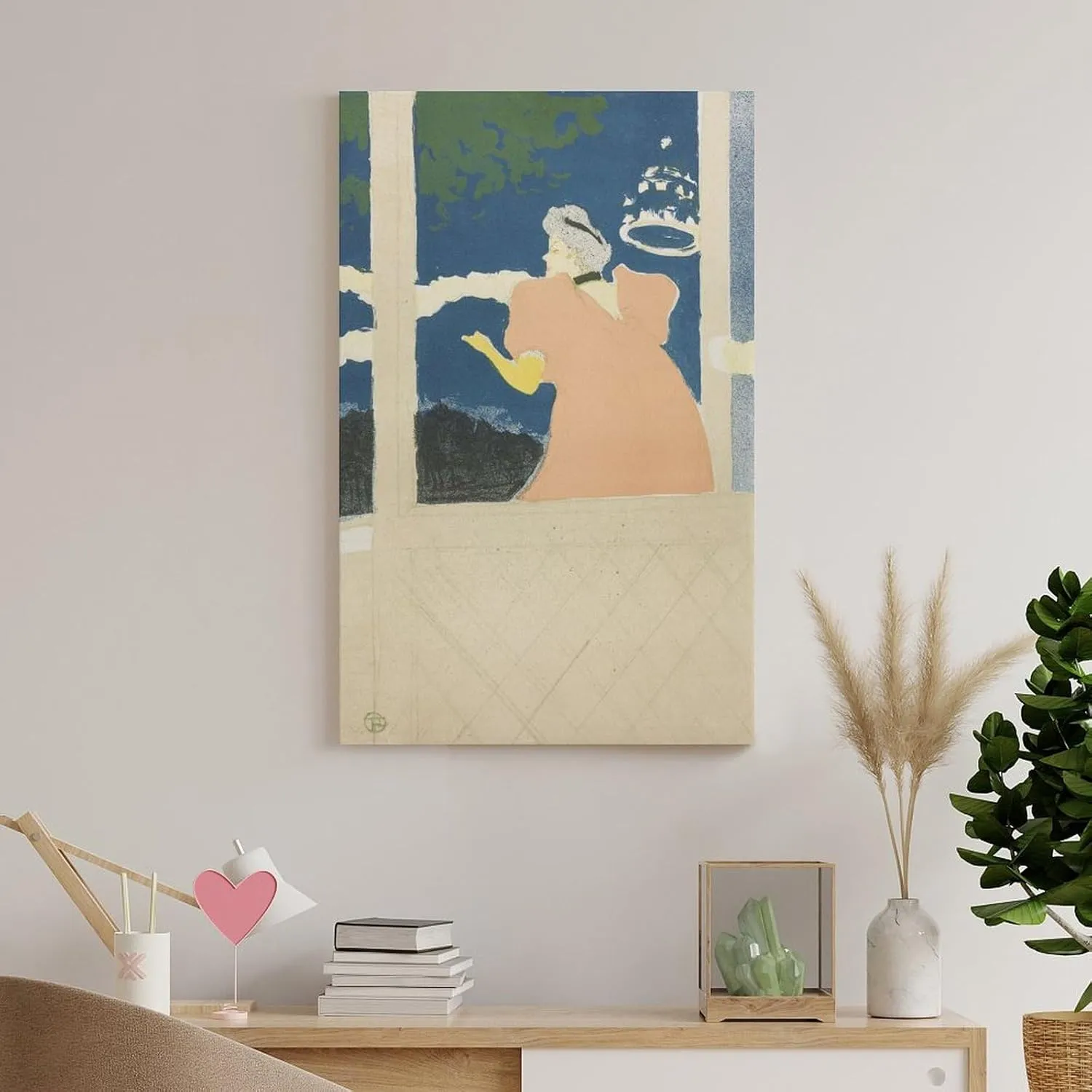Aux Ambassadeurs by Henri De Toulouse-Lautrec Gifts Canvas Painting Poster Wall Art Decorative Picture Prints Modern Decor Framed-unframed 24x36inch(60x90cm)
