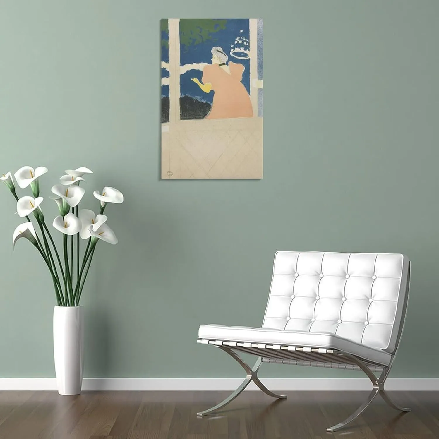 Aux Ambassadeurs by Henri De Toulouse-Lautrec Gifts Canvas Painting Poster Wall Art Decorative Picture Prints Modern Decor Framed-unframed 24x36inch(60x90cm)