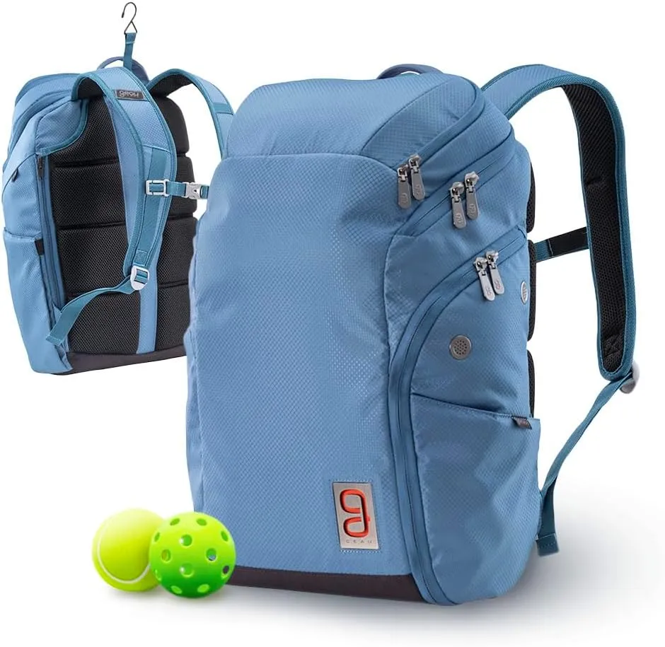 Axiom Backpack 2.0 - Tennis Backpack, 2 Racquet Capacity, for Men & Women, Pickleball Bag, Crush Resistant Sunglasses Pocket, Wet Gear Pocket, Customizable Divider, Durable Materials