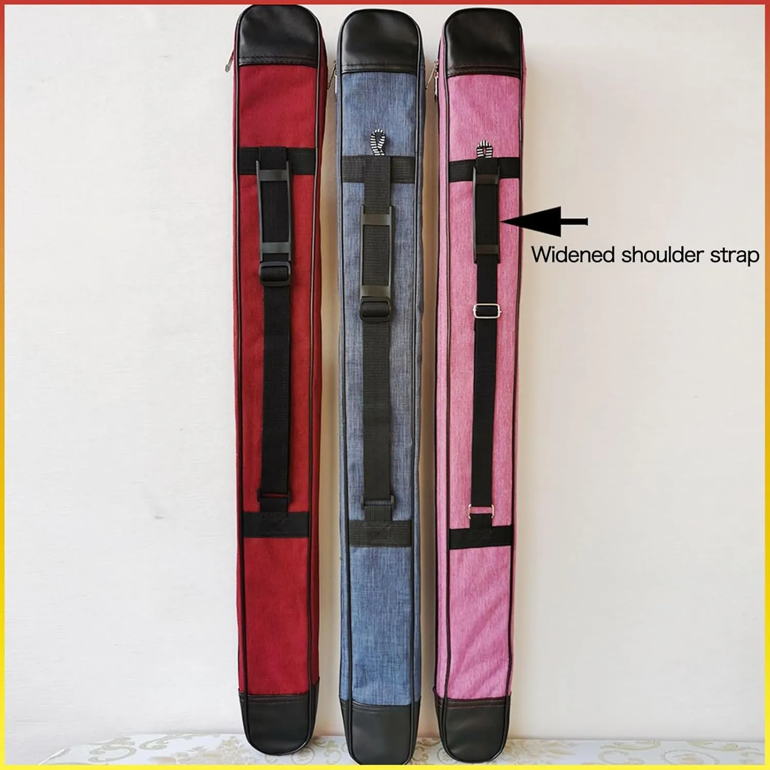Bags of Sword in Oxford Fabric, Single Layer/Double Layer Transport Bag, Waterproof Multifunctional Backpack Adjustable for Sword of tai chi, Martial Arts, Katana, bokken-Pink||110 * 11 * 8cm