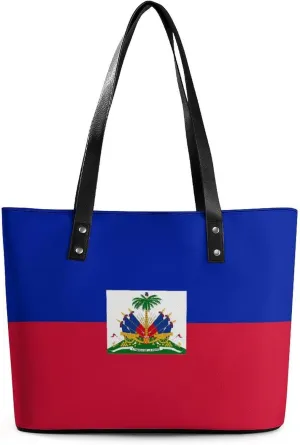 Bahrain Flag Fashionable Handbag Women Large Leather Tote Great for Travel