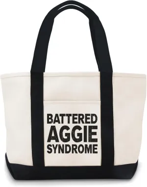 Battered Aggie Syndrome Canvas Tote Bag Canvas Bag Lightweight Reusable Grocery Shopping Cloth Bags