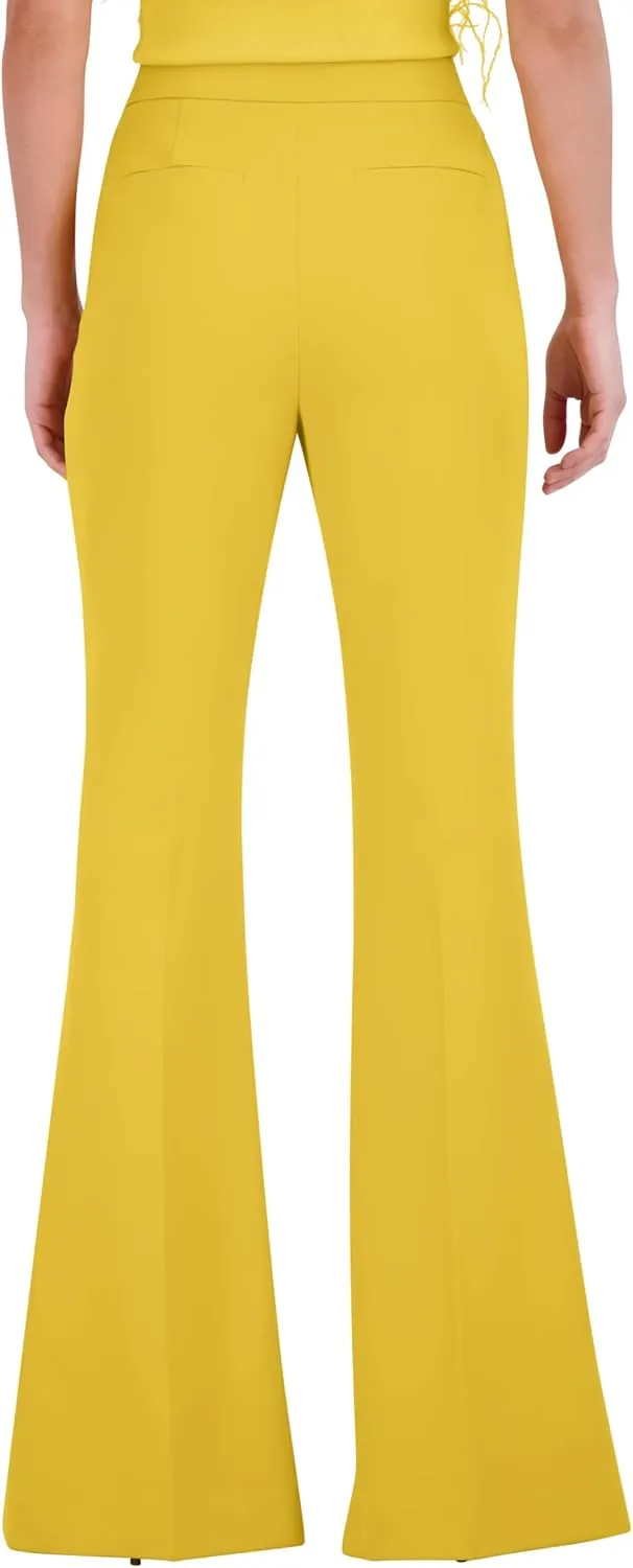 BCBGMAXAZRIA Women's Woven Flare Pants