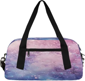 Beautiful Starry Sky Kids Duffle Bag Boys Girls Small Sport Dance Gym Bag for Overnight Travel Weekender Carry On
