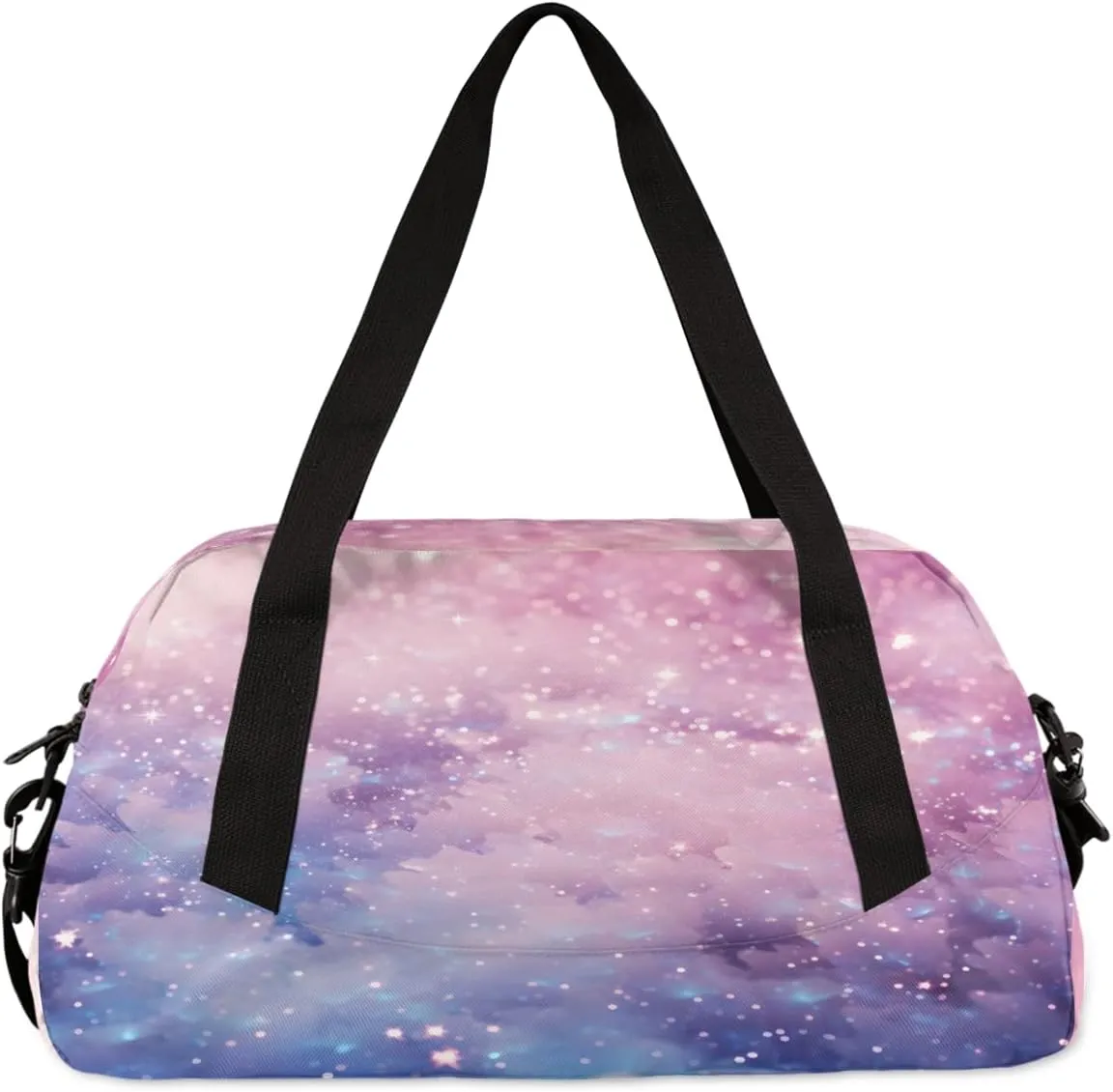 Beautiful Starry Sky Kids Duffle Bag Boys Girls Small Sport Dance Gym Bag for Overnight Travel Weekender Carry On
